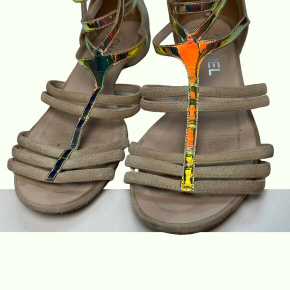 Chanel Gladiator Sandals 37.5 EU (7 US) - Picture 3 of 7